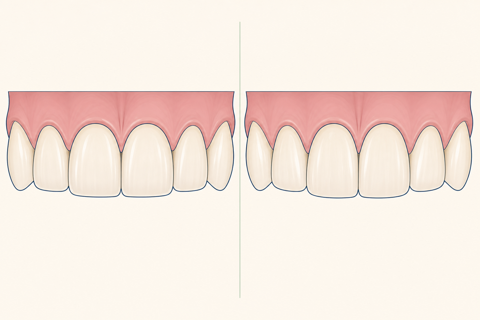 Illustrative diagram: veneers in dubai vs uk