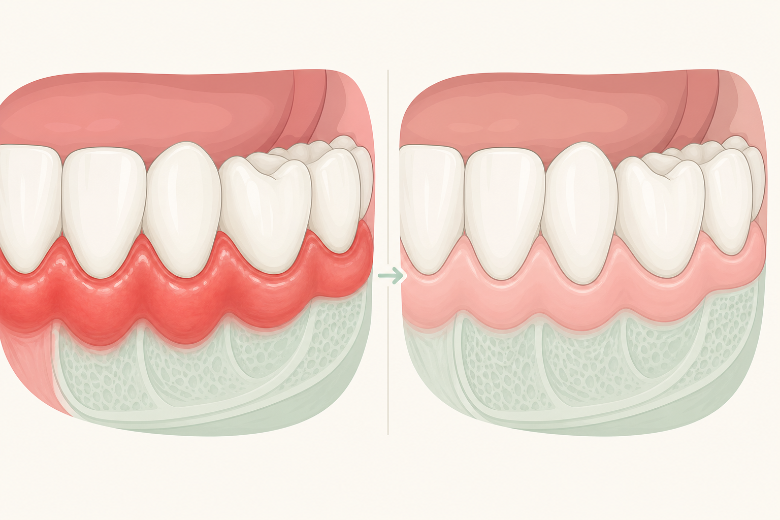 Illustrative diagram: Acute Gingivitis