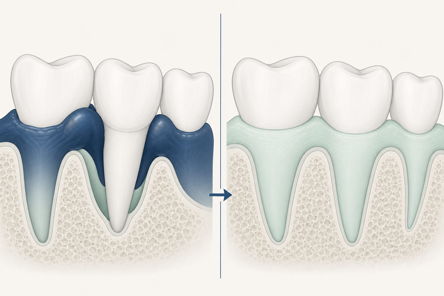 Illustrative diagram: Acute Periodontitis