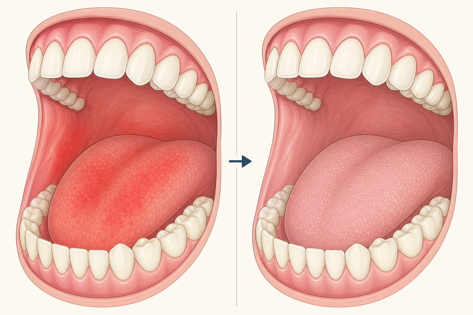 Illustrative diagram: Burning Mouth Syndrome