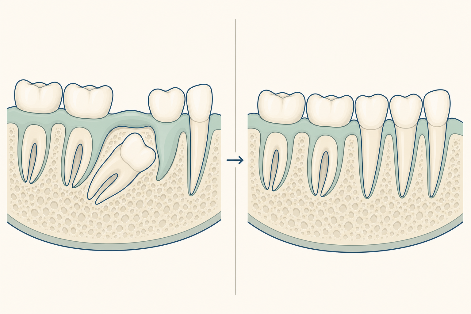 Illustrative diagram: Tooth Eruption Disturbance