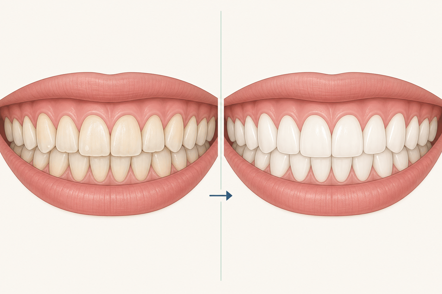 Illustrative diagram: Hollywood Smile