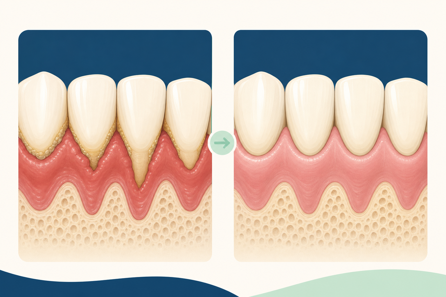 Illustrative diagram: Gum Disease Treatment