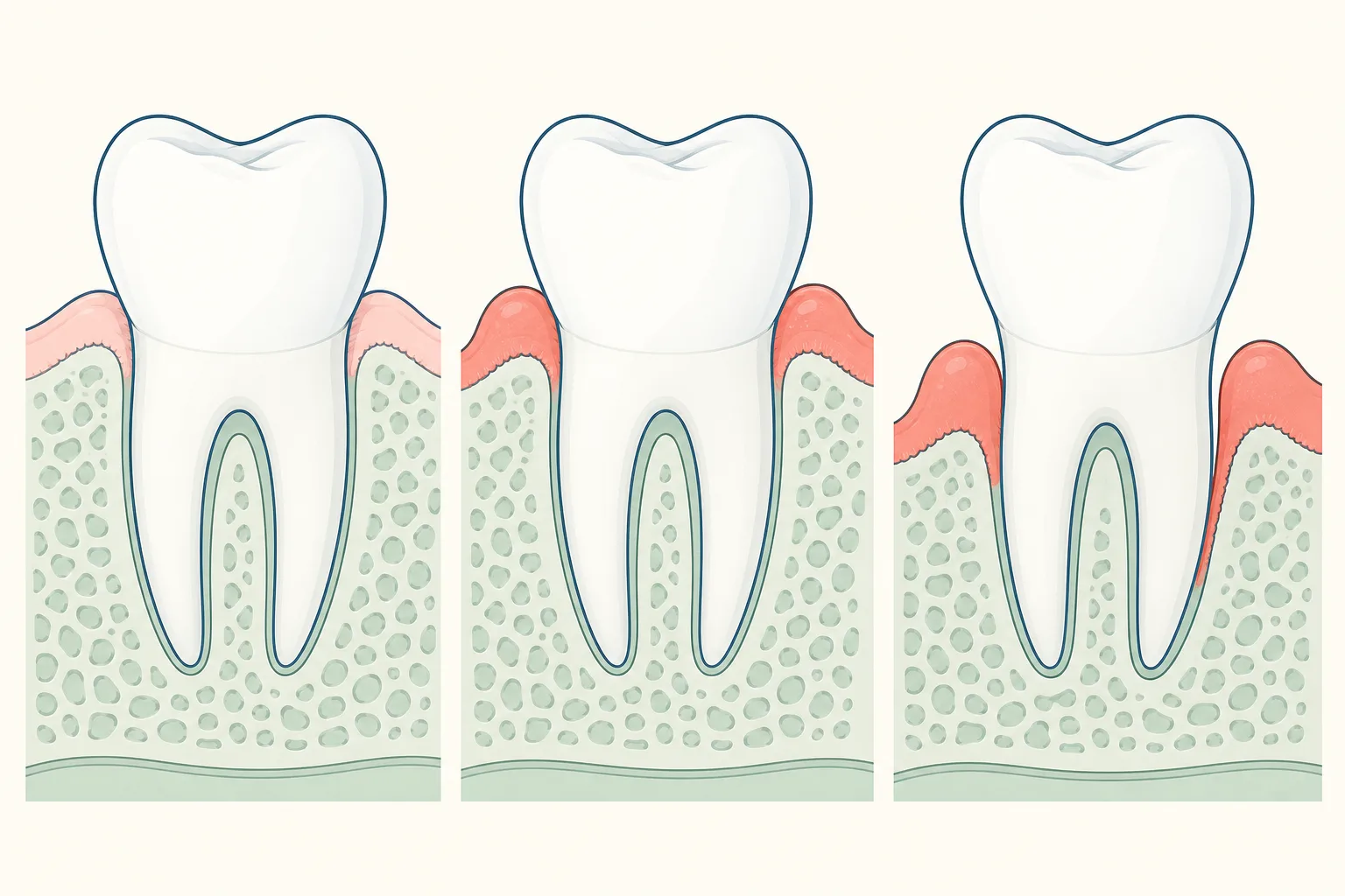 Gum Disease dental educational illustration