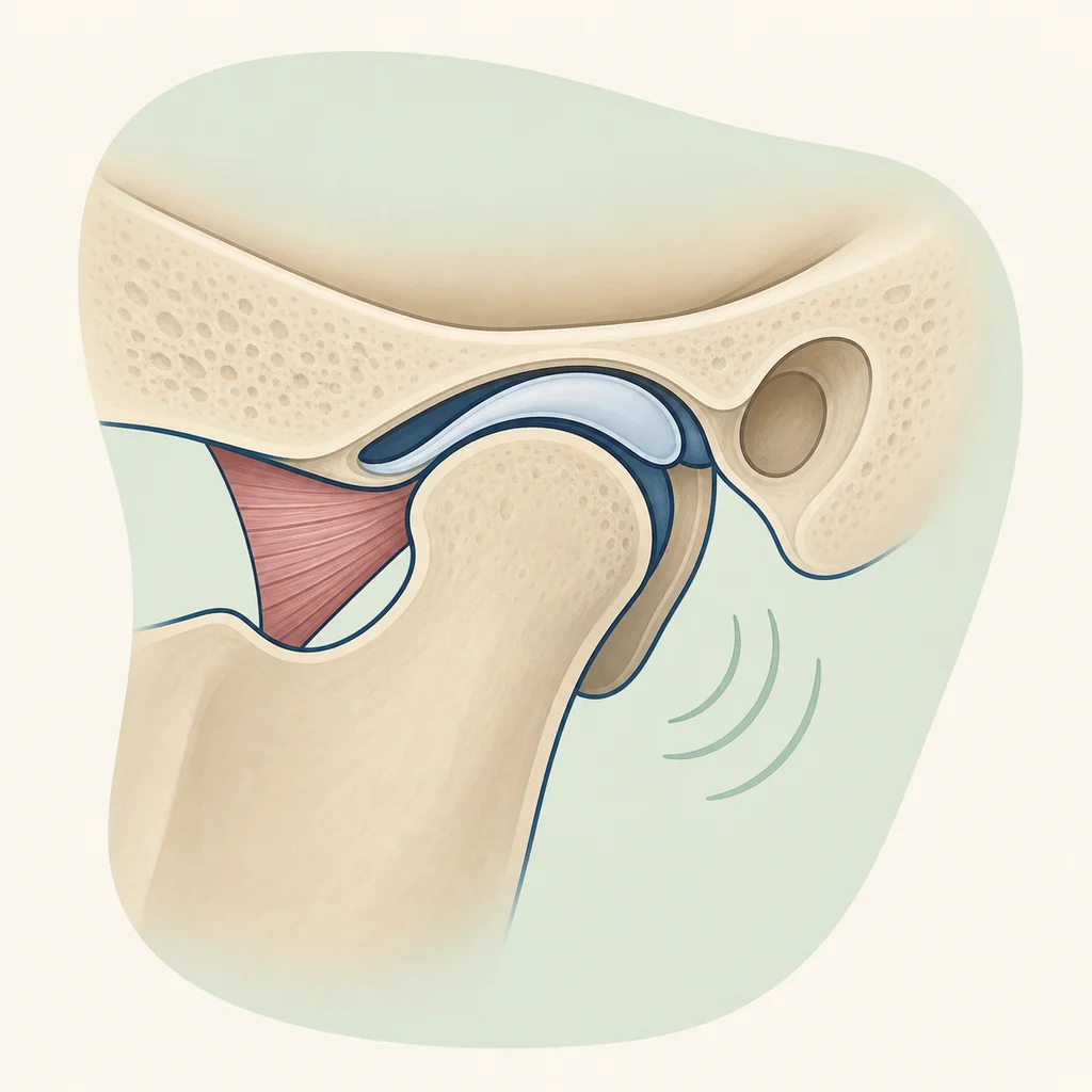 Clicking or Popping Jaw dental educational illustration