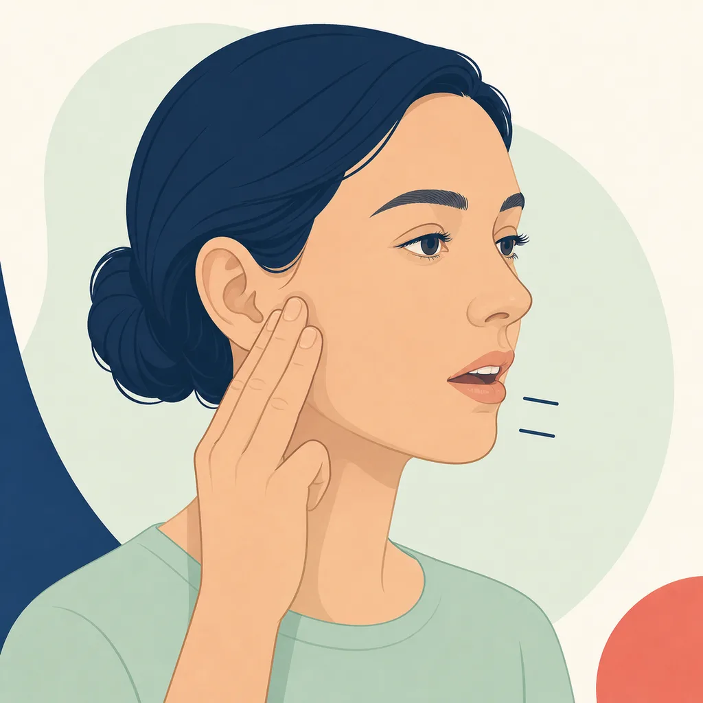 Jaw Locking dental educational illustration
