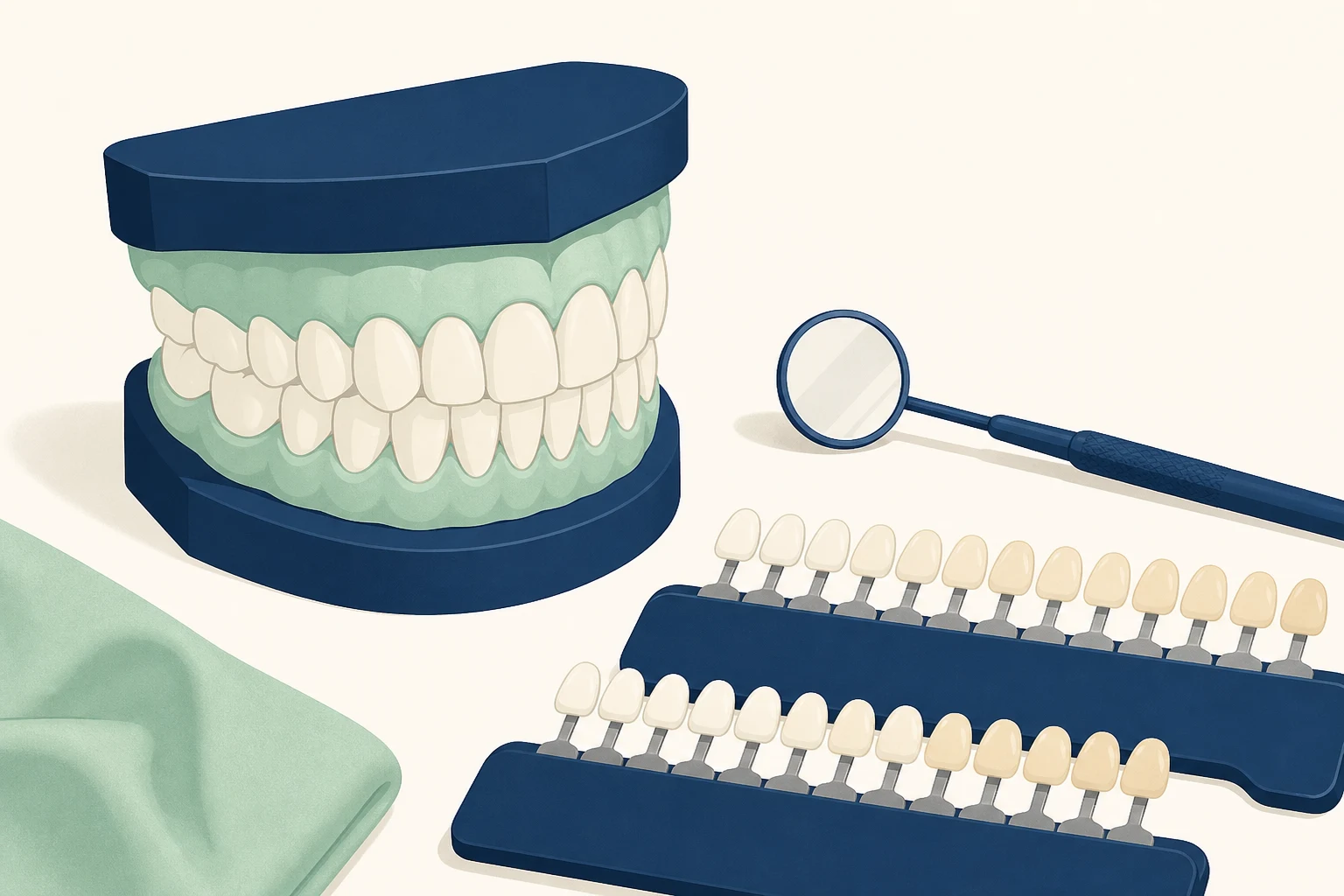 Hollywood Smile dental educational illustration