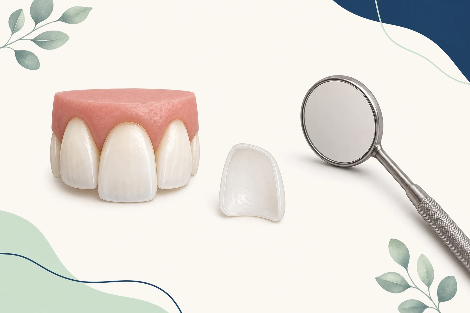 Porcelain Veneers dental educational illustration